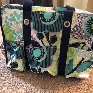 NWT Thirty One zip top organizing utility tote
